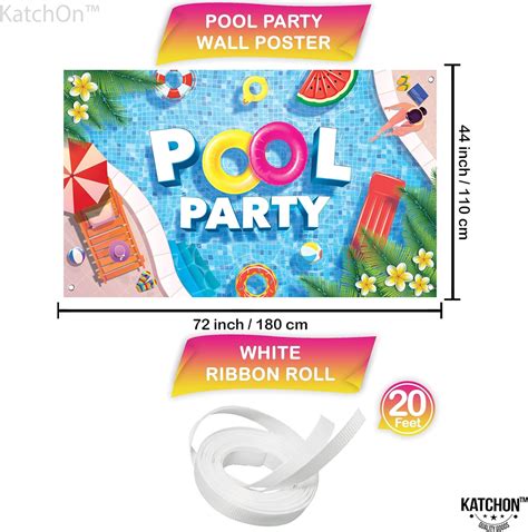 Buy Katchon Xtralarge Pool Party Banner X Inch Pool Party