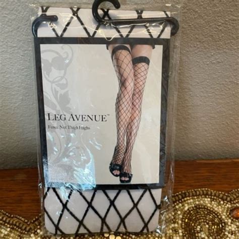 Leg Avenue Intimates Sleepwear Leg Avenue New Fencefish Net Thigh