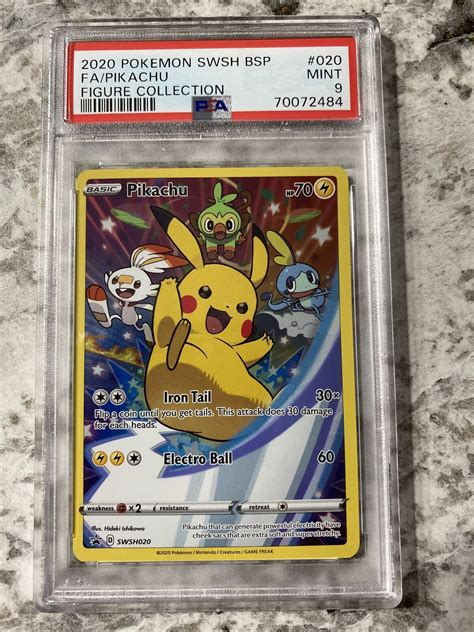 Full Art Pikachu Promo Swsh Figure Collection Psa Pokemon