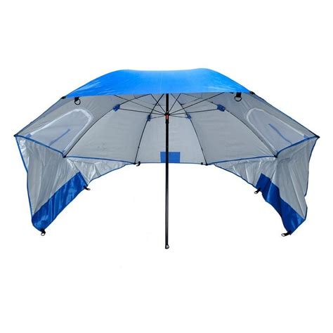 Summer Splash 21m Beach Umbrella And Shelter 2 In 1 Design Zippered