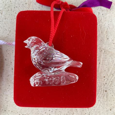 Waterford Crystal Ornament Calling Bird 12 Days Of Etsy