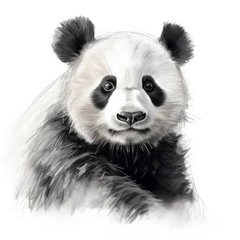 Realistic Panda Illustration with Detailed Rendering by Elodie Henric ...