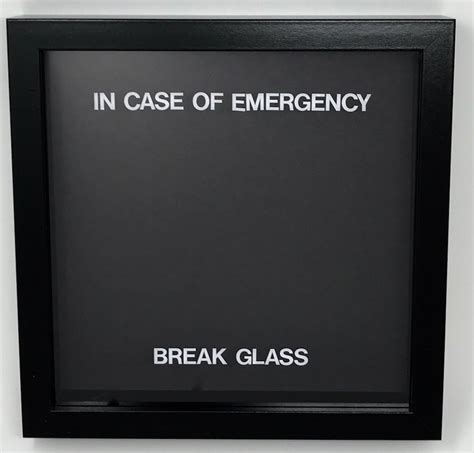 In Case Of Emergency Break Glass Novelty T Blank To Fill As You Wish Uk