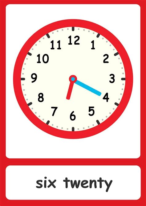 Free Time Flashcards And Cut Out Clock