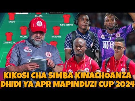 Kocha BENCHIKHA Atangaza Kikosi Cha SIMBA Kinachoanza Dhidi Ya APR FC