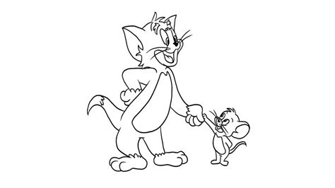 Dibujo De Tom Y Jerry Para Colorear Y Pintar