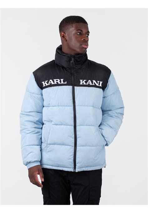 Karl Kani Retro Essential Puffer Veste Dhiver Light Bluebleu