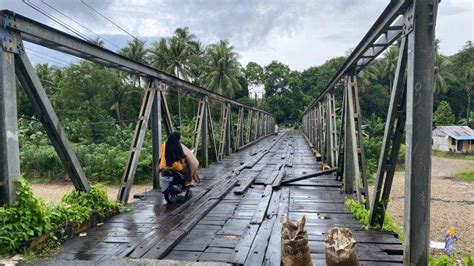 Kerusakan Jembatan Wai Ela Di Mamala Makin Parah Dan Berbahaya