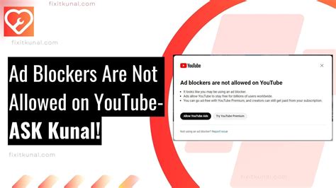 Fixed New Ad Blockers Are Not Allowed On Youtube Reddit By