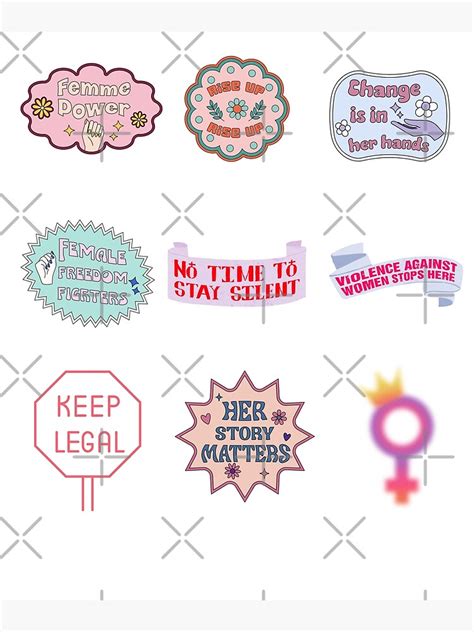 Feminist Pro Choice Sticker Pack 3 Poster For Sale By BeyondPast