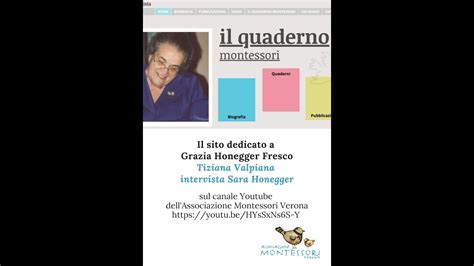 Presentazione Del Sito Dedicato A Grazia Honegger Fresco Tiziana Valpiana Intervista Sara