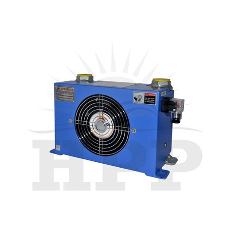 ALUMINIUM Air Cooled Oil Cooler HPP H 0608 12 24vdc 230v Ac Capacity