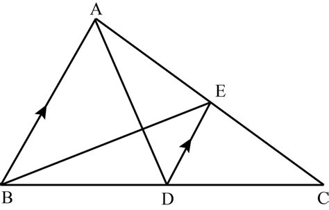 In The Adjoining Figure Ad Is A Median Of Abc And De Ba Show