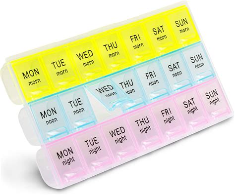 Amazon Days Pill Holder Organizer Tablet Box Weekly Medication