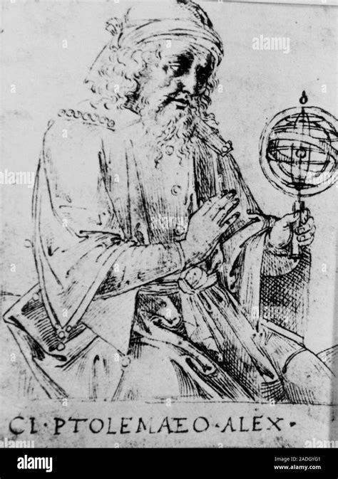 Claudius Ptolemy. Portrait of the Egyptian-Greek astronomer Claudius ...