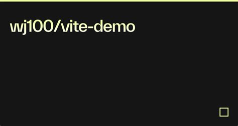 Wj100 Vite Demo Codesandbox