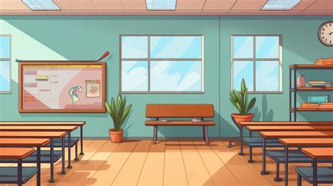 Premium Vector | Classroom background vector