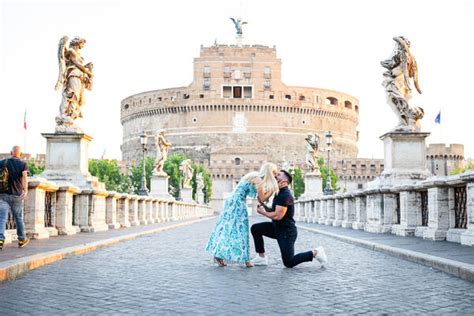 Surprise Marriage Proposal On Castel Santangelo Bridge With Jessica