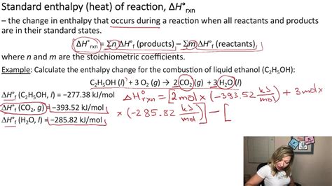 How To Calculate The Standard Enthalpy Of A Reaction From The Standard