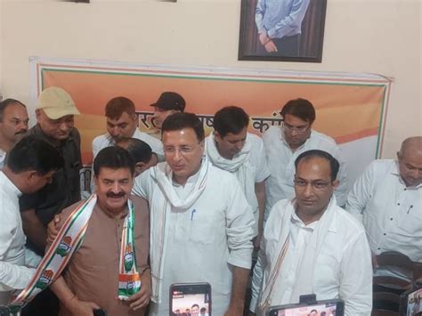 Haryana Former Mla Satwinder Rana Joined Congress In Kaithal Mp Randeep