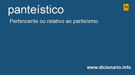 Significado de Panteística