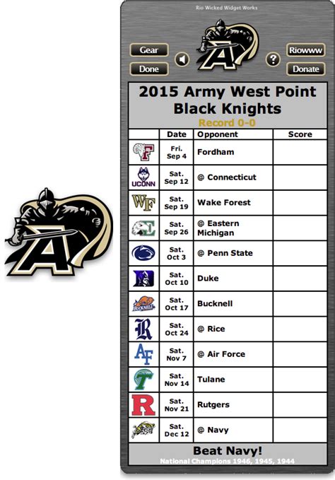 Army Football Schedule 2025 » Top Defense Systems