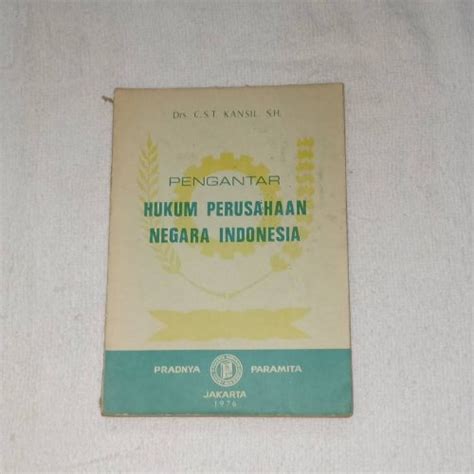 Jual Buku Original Pengantar Hukum Perusahaan Negara Indonesia Cst