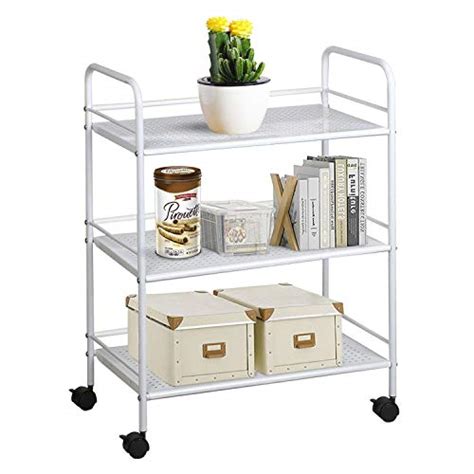 Yaheetech 3 Tier Durable Metal Multi Purpose Rolling Utility Cart