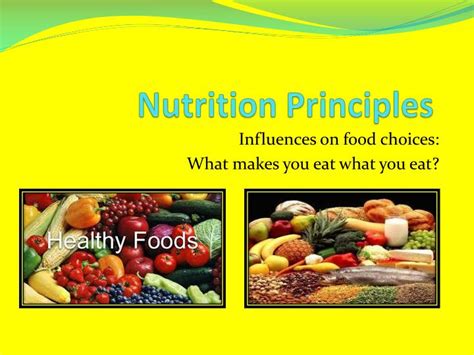 Ppt Nutrition Principles Powerpoint Presentation Id