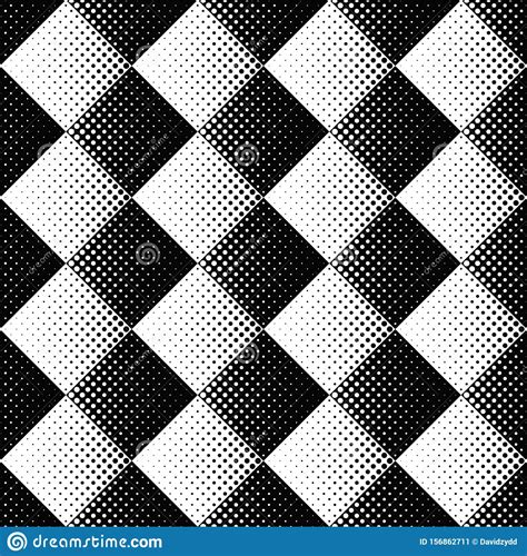 Abstract Geometrical Black And White Dot Pattern Background Stock Vector Illustration Of