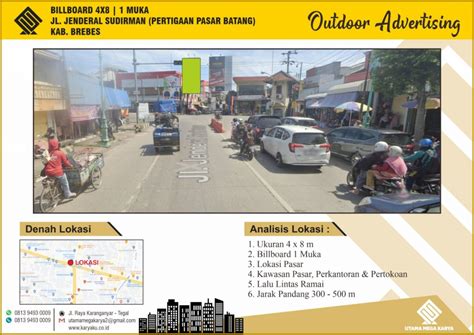 Sewa Titik Billboard Dan Baliho Di Brebes Jl Jenderal Sudirman