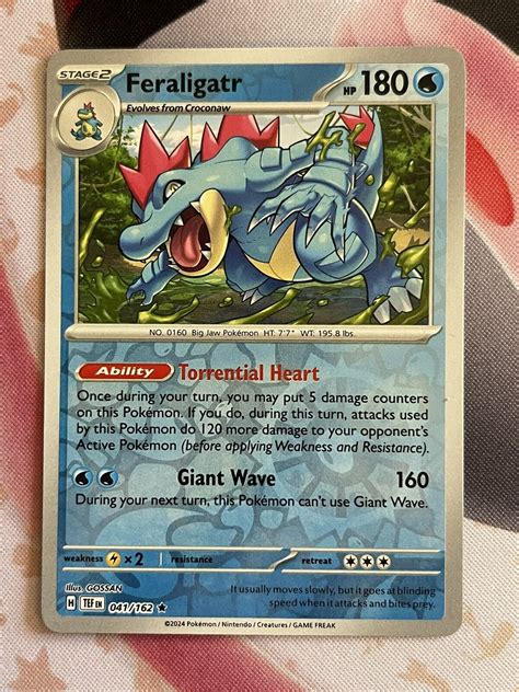 Pok Mon Tcg Feraligatr Sv Temporal Forces Reverse Holo Rare