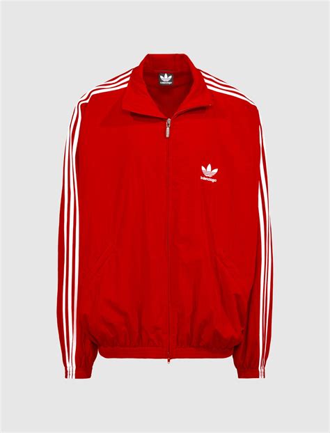 Balenciaga Adidas Tracksuit Jacket In Red For Men Lyst