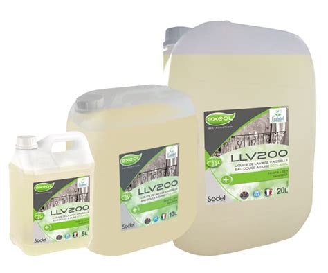 Liquide de Lavage Vaisselle Eau Douce à Eau Dure LLV200 ECOLABEL