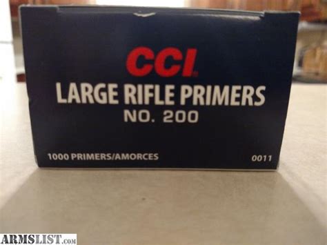 Armslist For Sale Cci Large Rifle Primers Qty