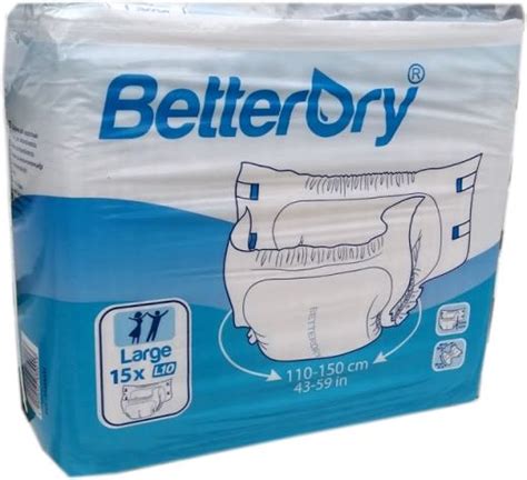 Betterdry Windelhose Large L10 Nacht Weiss 15er Packung 15 25 03 1452