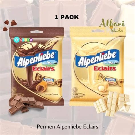 PERMEN COKLAT PERMEN ALPENLIEBE ECLAIRS PACK ISI 40 BUTIR PERMEN