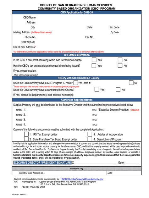 Fillable Online Cbo Program Application Fax Email Print Pdffiller