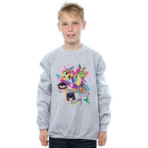 Dc Comics Teen Titans Go 80s Icons Grigio Abbigliamento Felpe Bambino