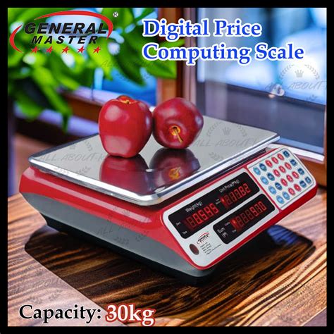 General Master Price Computing Scale Digital Scale Timbangan Kg