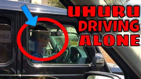 See How Uhuru Kenyatta Was Sported Driving Himself From Limuru