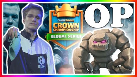 #1 PRO DECK in CCGS | Oxalate's GOLEM BEATDOWN | Clash Royale