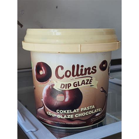 Jual Collins Dip Glaze Chocolate Toping Donat Rasa Coklat 1 Kg