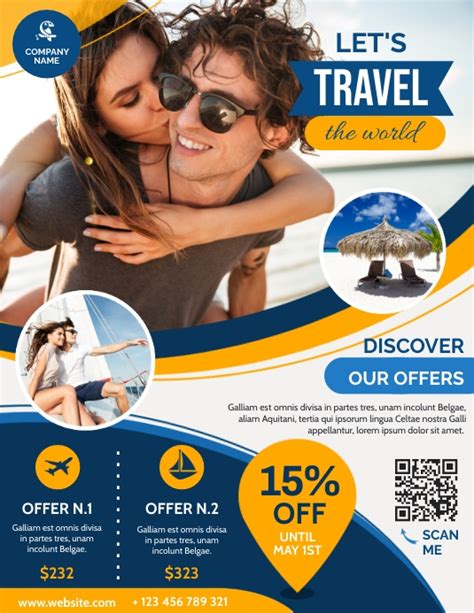 Travel Agency Flyer Advertising Template Postermywall