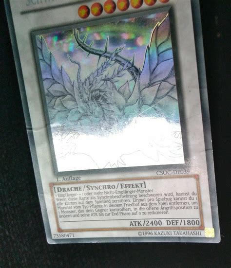 Yugioh Black Rose Dragon CSOC EN039 GERMAN Ghost Rare 1st Edition