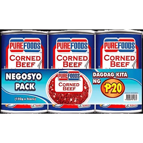 Purefoods Corned Beef Negosyo Pack 150g X 6s Canned Goods Walter Mart