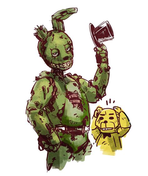 Fnaf 3 Springtrap Comic On Tumblr Five Nights At Freddys Fnaf Golden