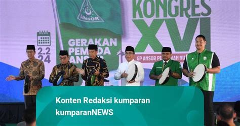 Foto Presiden Jokowi Buka Kongres Xvi Gp Ansor Dari Atas Kapal Di