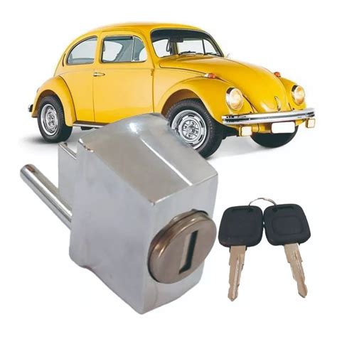 Botão Maçaneta Externa Porta Cromada Vw Fusca 1959 A 1977 Karmann Guia