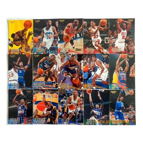 Set complet cartes NBA Fleer 96 97 série 1 jouets rétro jeux de